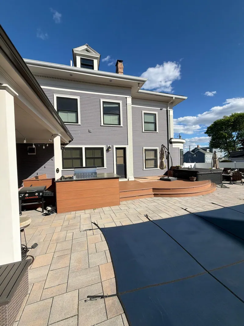 Rear elevation & deck